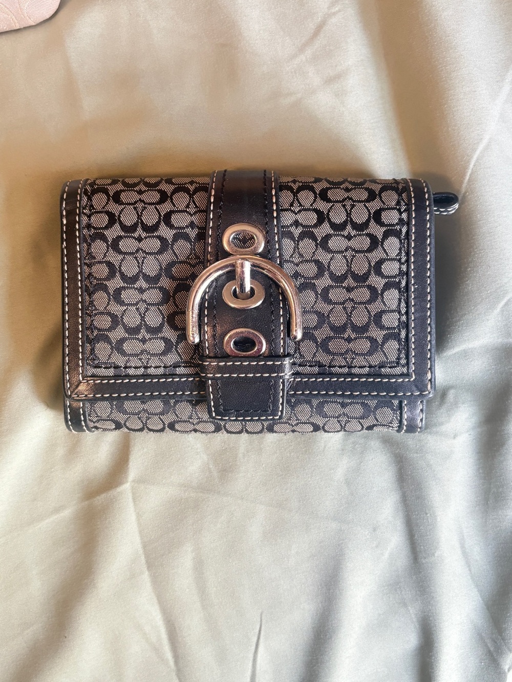 Coach Pink and Signature Canvas Cosmetic Bag Collection - Picture 3 of 13